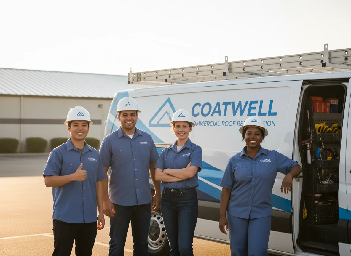Commercial roof coating company in Matherville, IL